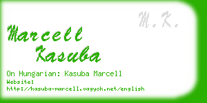 marcell kasuba business card